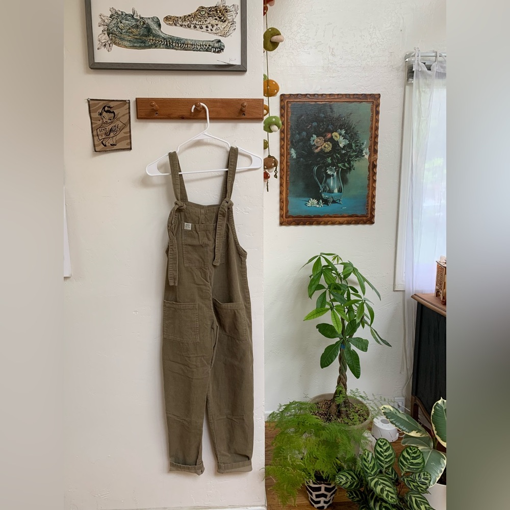 Lucy & Yak Organic Corduroy Dungarees in Toasted Coconut 🥥✨